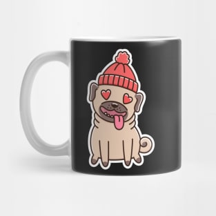 Pug Dog in Love. Mug